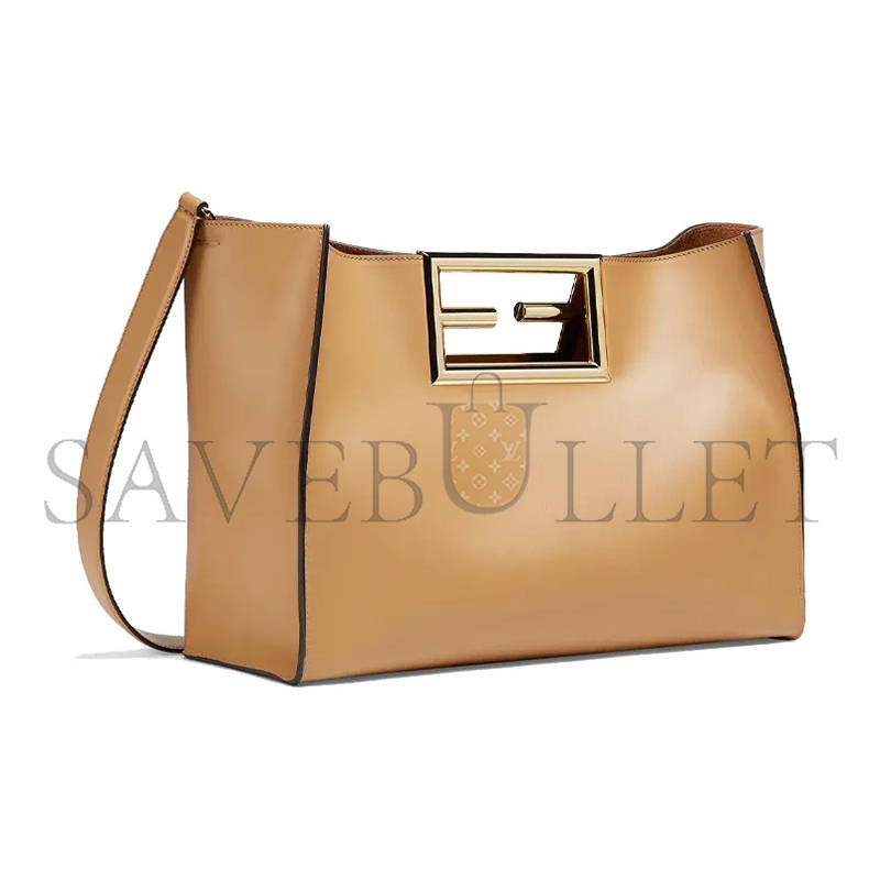 FENDI VITELLO KING MEDIUM FENDI WAY TOTE MIELE SCURO 8BH391AAIWF15KR (40*29*17cm)